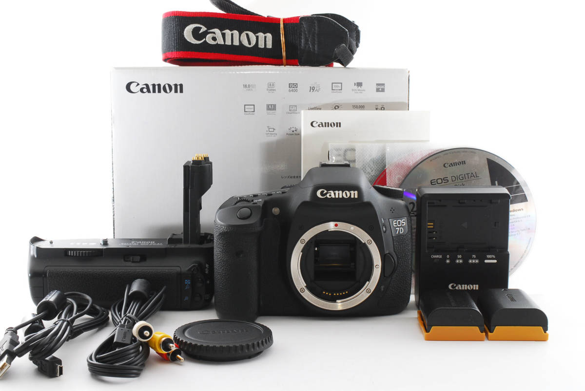 Canon EOS 7D 18.0 MPデジタルカメラ + バッテリーグリップ BG-E7