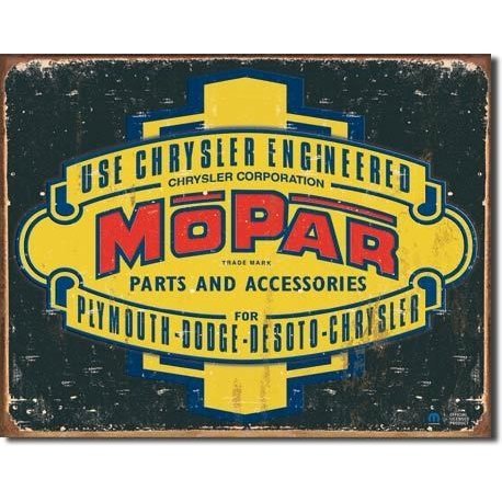 ブリキ看板 /Mopar Logo '37 - '47 (1314) ティンサインプレート サインボード アメリカン雑貨 エンボス看板 インテリア雑貨 SHOP_画像1