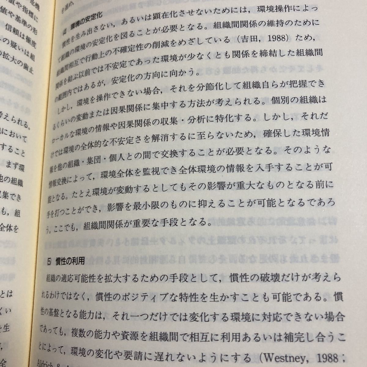 組織の変化と組織間関係　吉田孟史