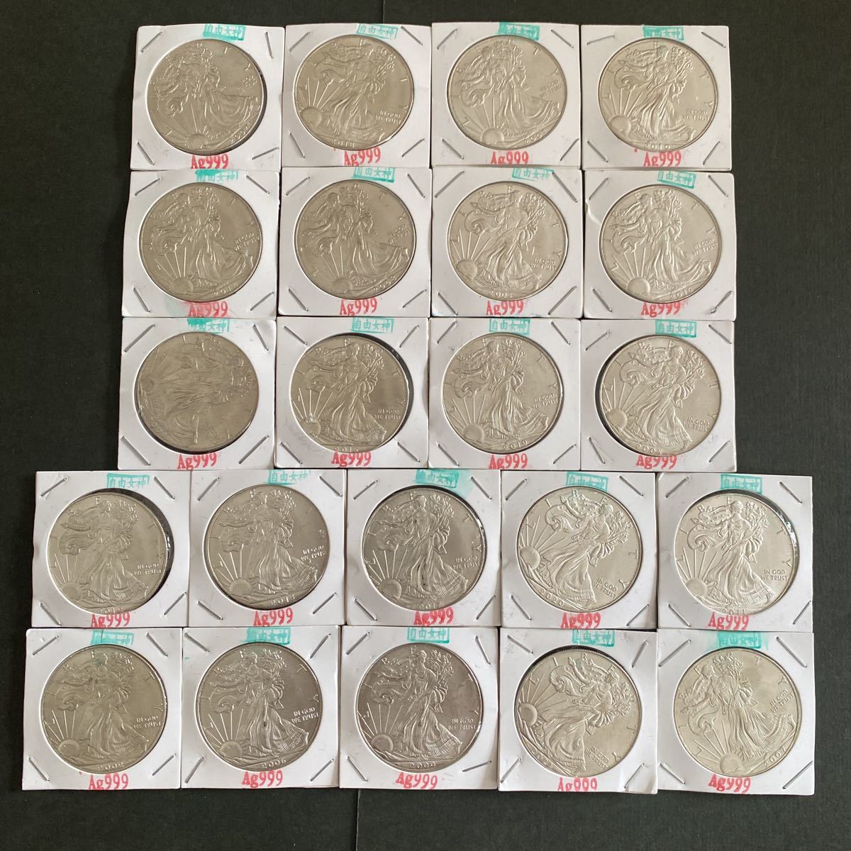 アメリカ1oz記念銀貨合計22枚 - ascotwm.com
