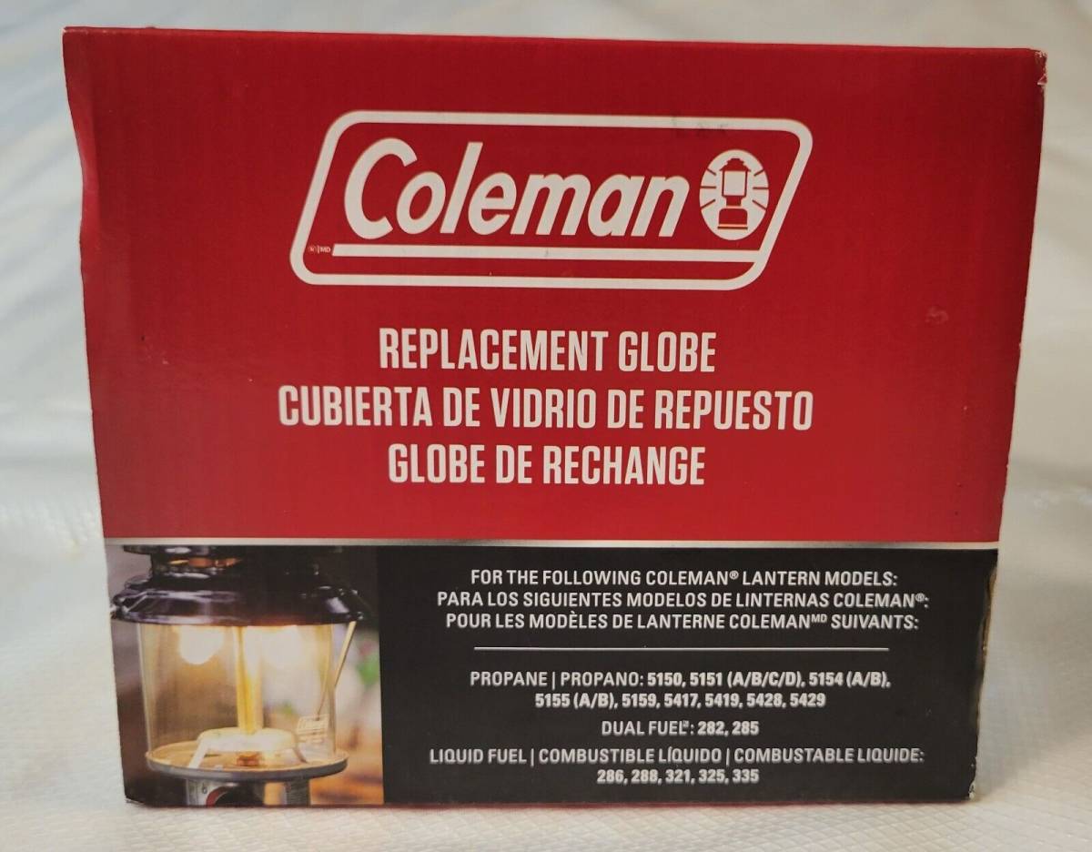Coleman Replacement Globe Model No. 288C043 for Propane/Liquid Fuel Lanterns NIB 海外 即決