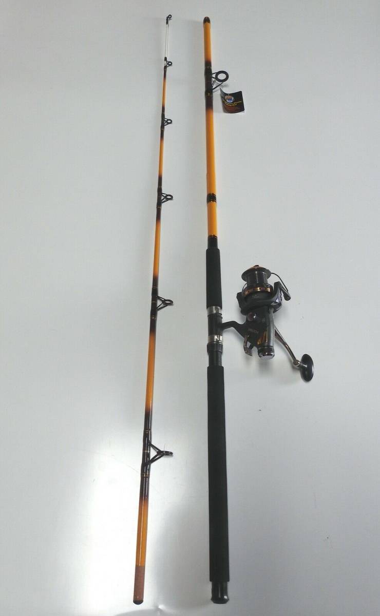 Nite Stick Spinning Catfish Combo 9' 2PC 9 BB Bait Runner Reel 