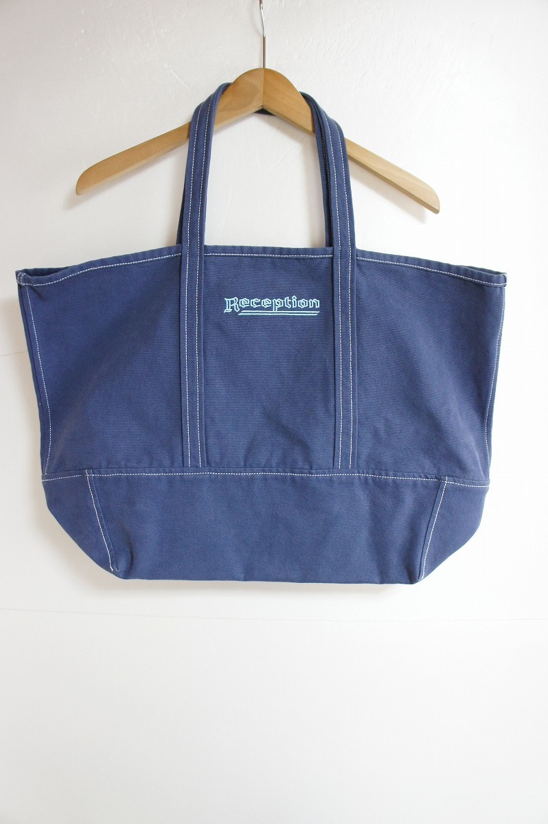美品 21SS Reception Bshop 紺 レセプション トート 青 バッグ