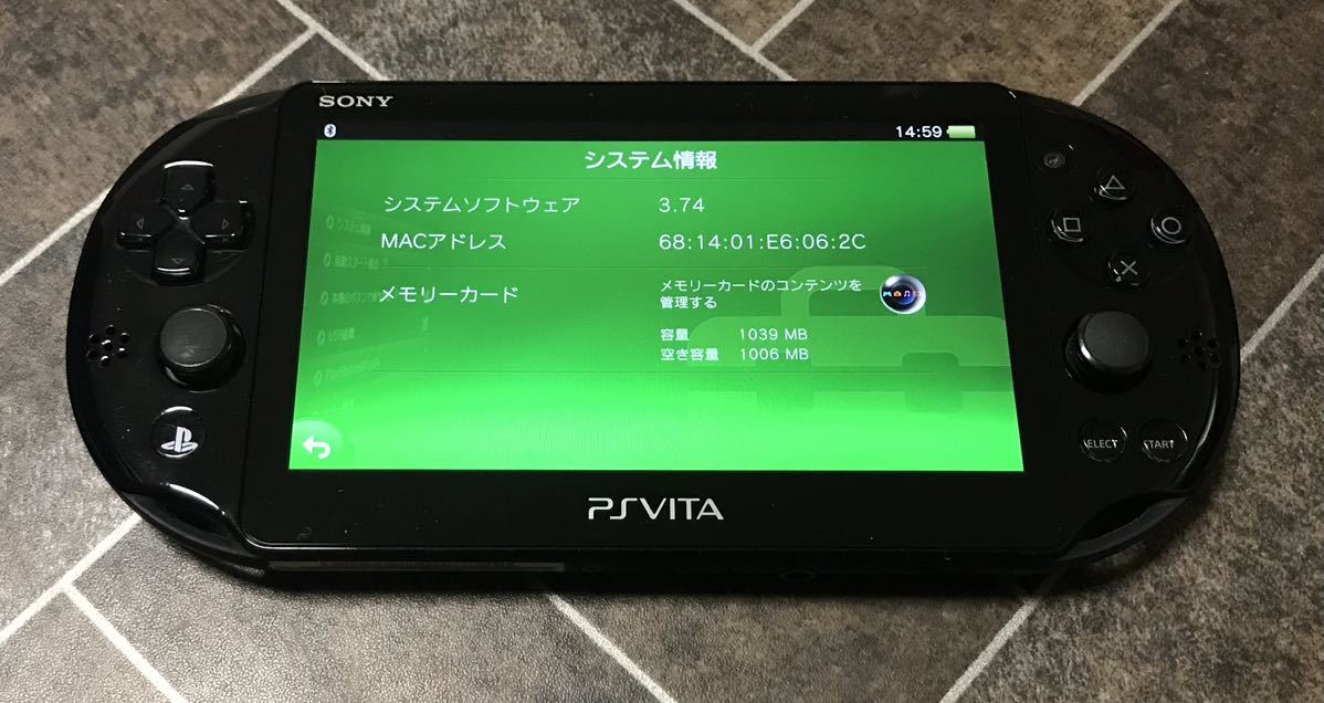 ソニー　SONY PS Vita PlayStation Vita PCH-2000 ブラック