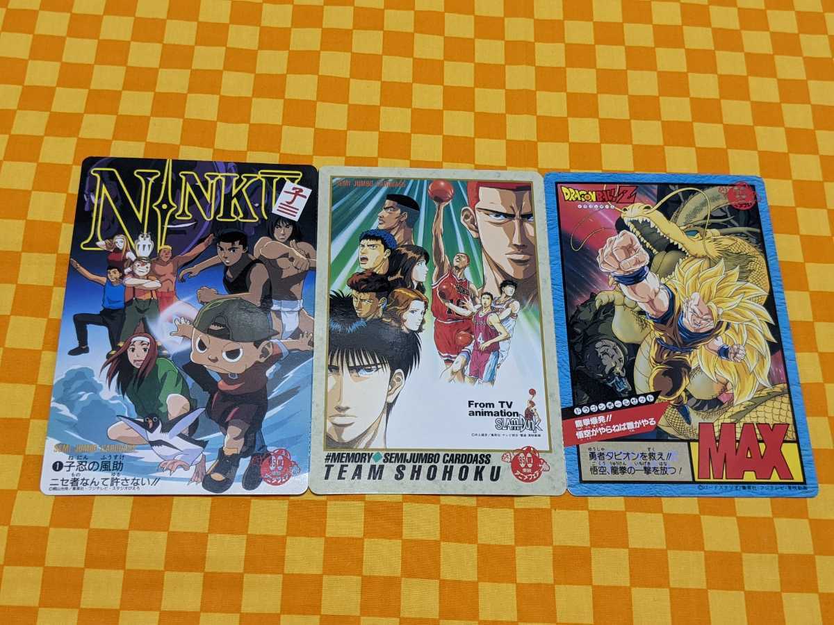 ☆75-500- 東映アニメフェア 95夏 3連1枚 セミ ジャンボ カードダス