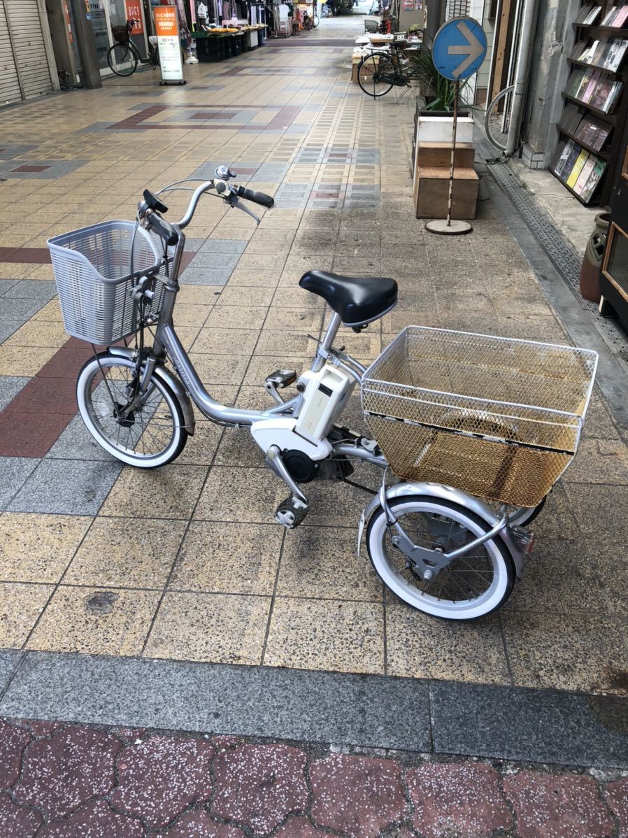 大阪市発 引取対応 ブリヂストンアシスタワゴン 電動自転車 AW114 12