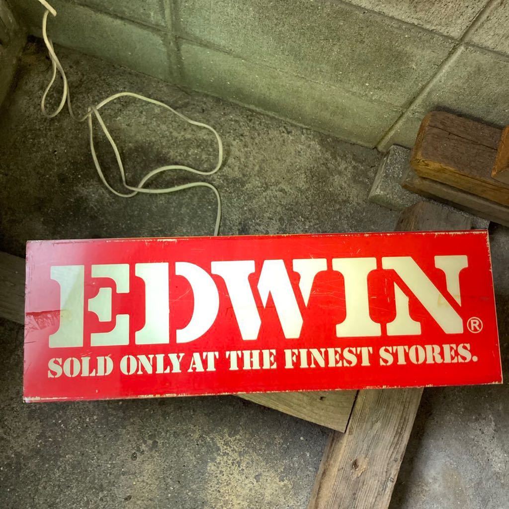 EDWIN エドウィン 電飾看板 ヴィンテージ ライト レア 照明 店舗用品