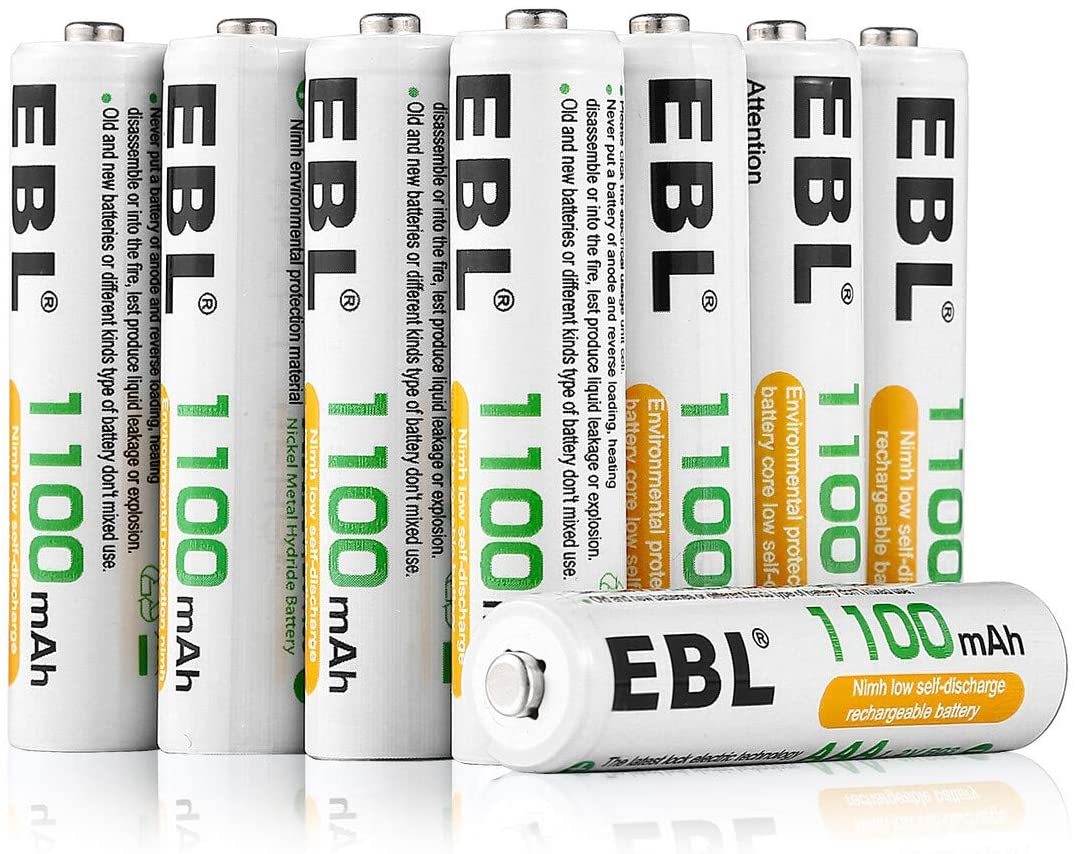 単4形電池 8個パック EBL 単4充電池 充電式 ニッケル水素充電池 8本入り 高容量充電池 1100mAhで長持ち 約120_画像7
