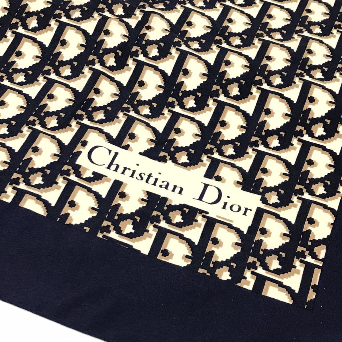1円 Christian Dior クリスチャンディオール トロッター スカーフ 