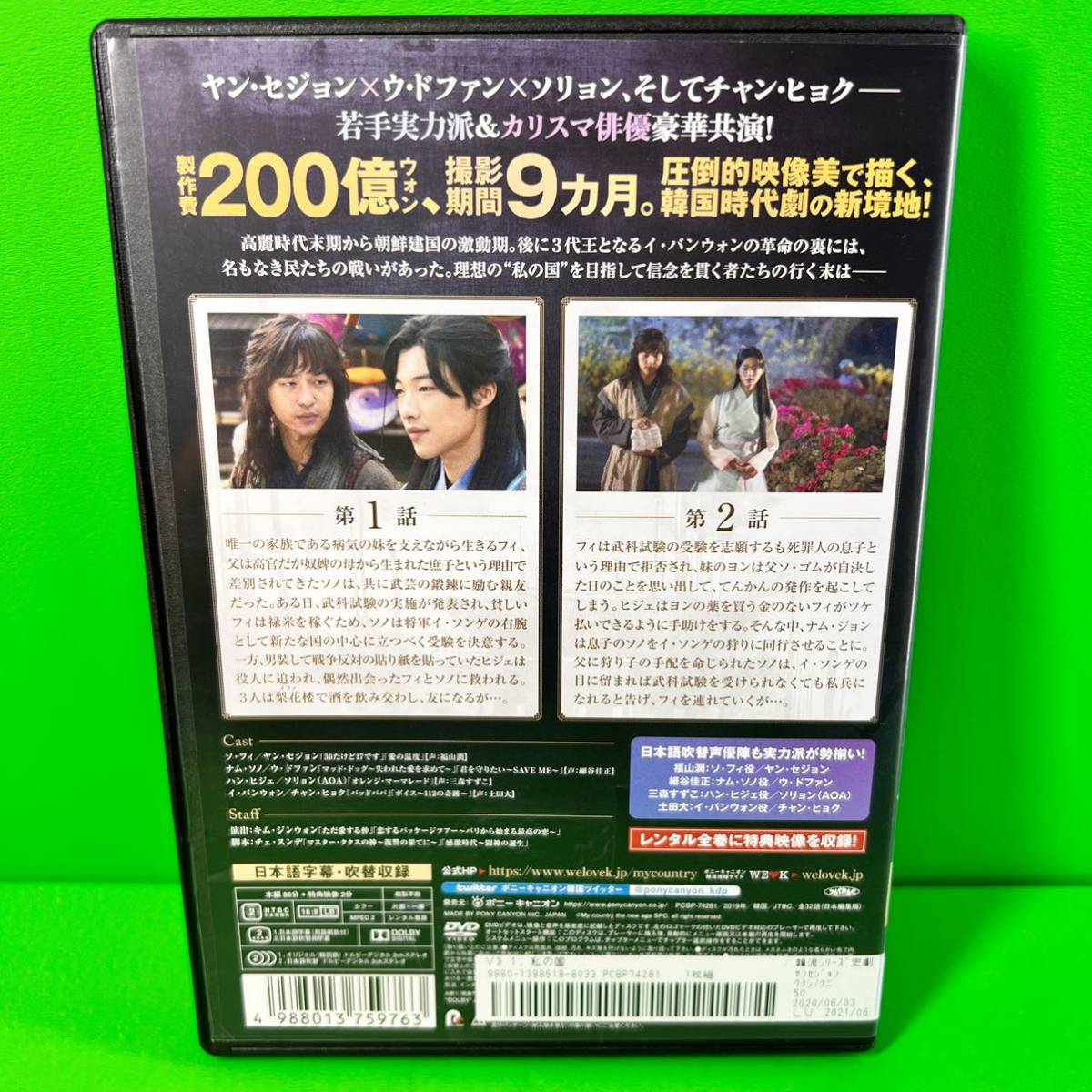 ケース付 私の国 DVD 全16巻 全巻セット ヤン・セジョン / ウ