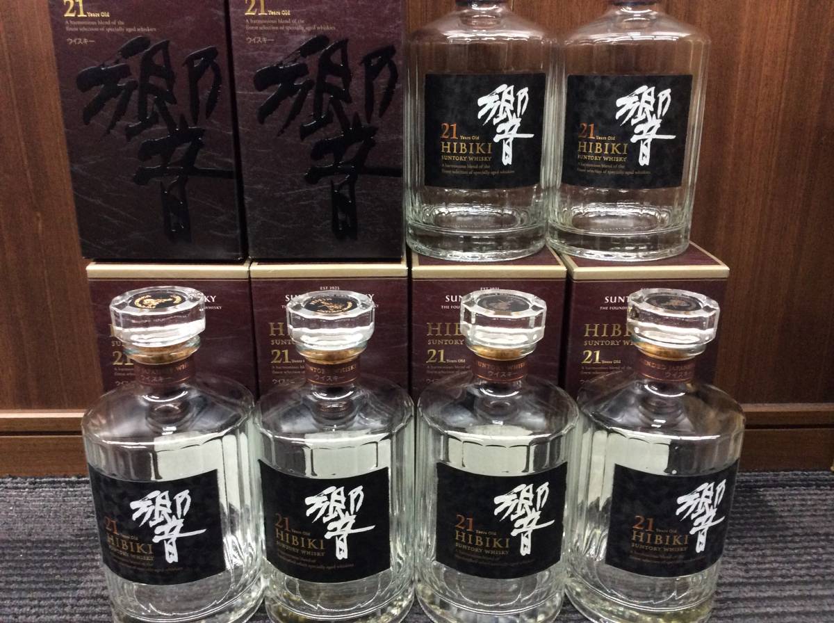 空瓶 サントリー 響21年 箱入【6本】専用6本箱入×1箱 送料無料 空瓶