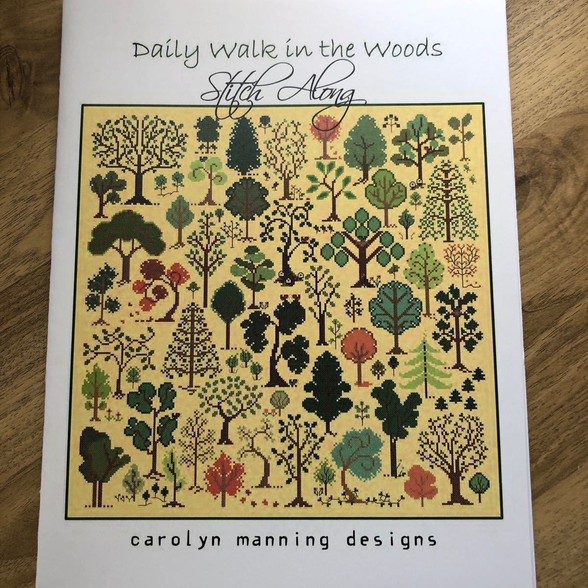 お値下げ！　クロスステッチ図案　Carolyn Manning designs ／ Daily walk in woods ／森林