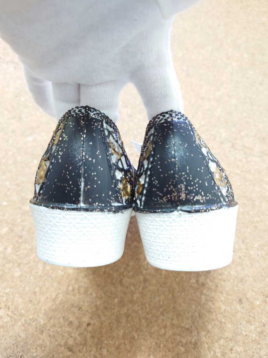 ヤフオク! - ラバーパンプス 黒 金 ラバーシューズ サンダル ...