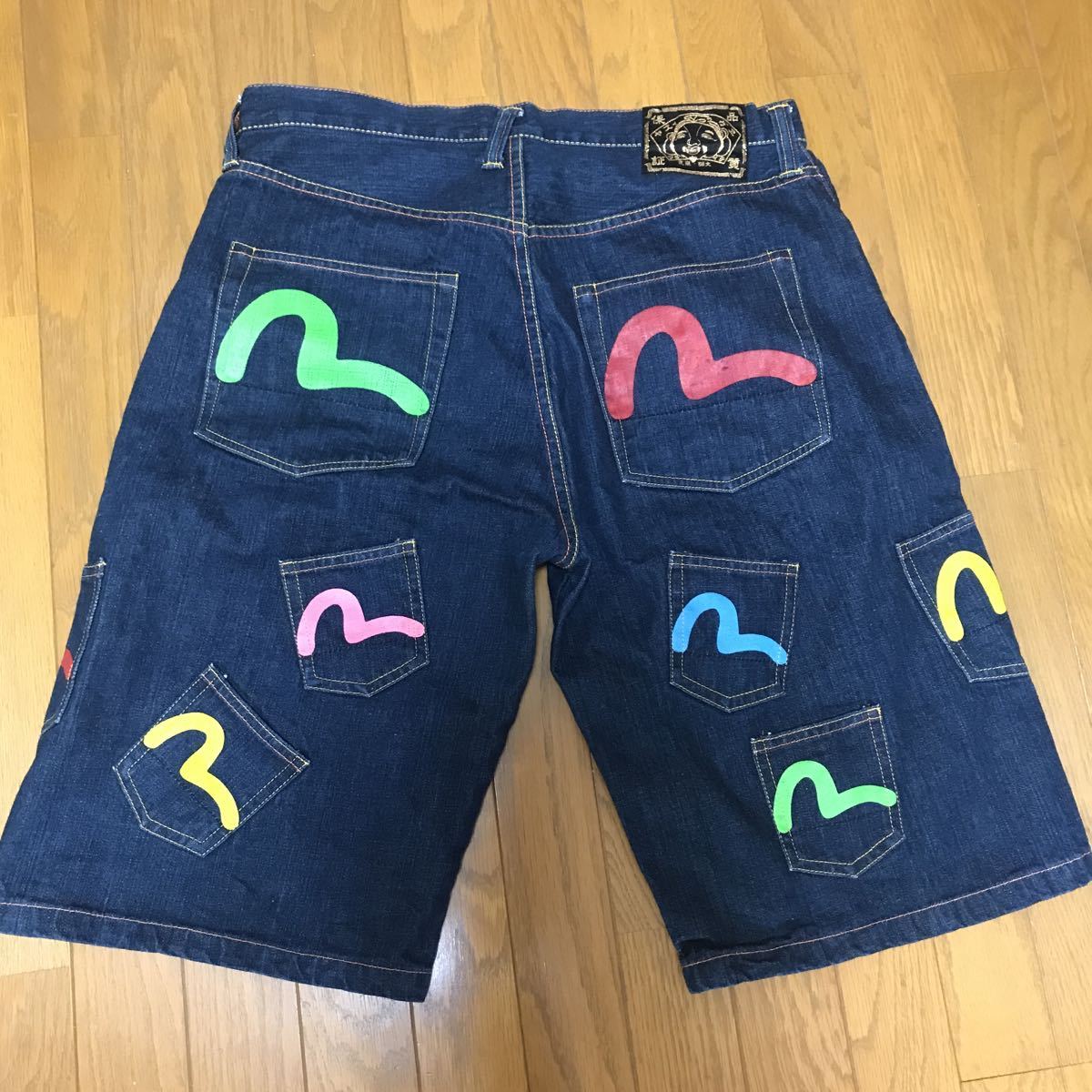 エヴィス EVISU ハーフパンツ メニーポケット W36 www.pn