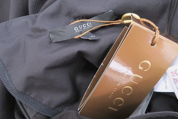 #anc グッチ GUCCI ワンピース ドレス 40 黒 タグ付き 新品同様 レディース [415869]_画像7