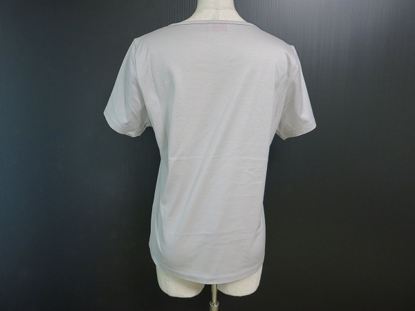 #snc SALE ウンガロユーバイ Ubyungaro Tシャツ カットソー L グレー スパンコール レディース [665778]_画像3
