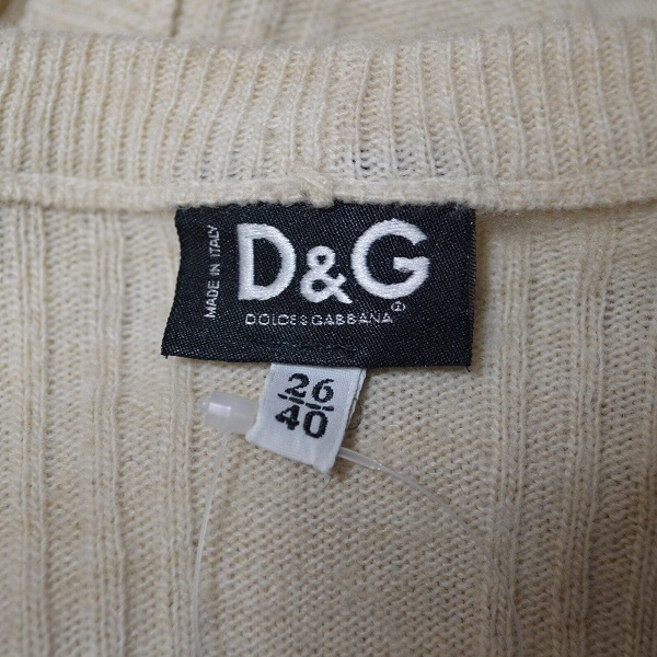 #wnc ディー&ジー D&G カーディガン 40 アイボリー レディース [728577]_画像5