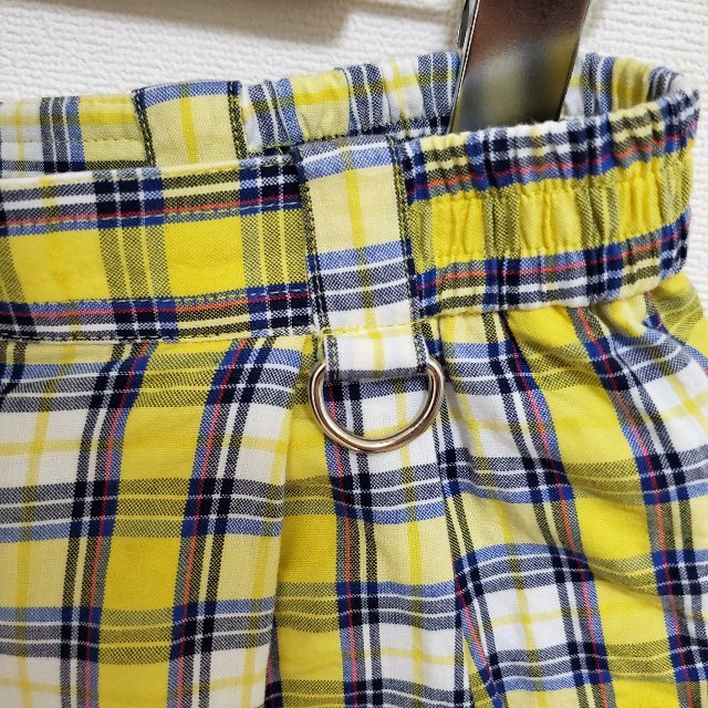 #anc Christian Dior sport ChristianDior SPORTS pants L yellow color series check lady's [763042]