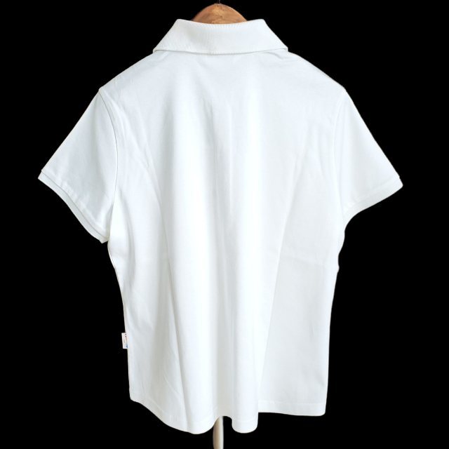 #spc レオナールスポーツ LEONARD SPORT ポロシャツ 42 白 半袖 タグ付き 美品 レディース [763021]_画像2