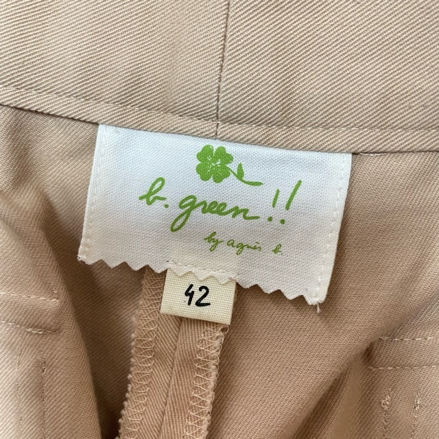 #anc Agnes B agnes b. b.green!! брюки 42 бежевый большой размер женский [716342]