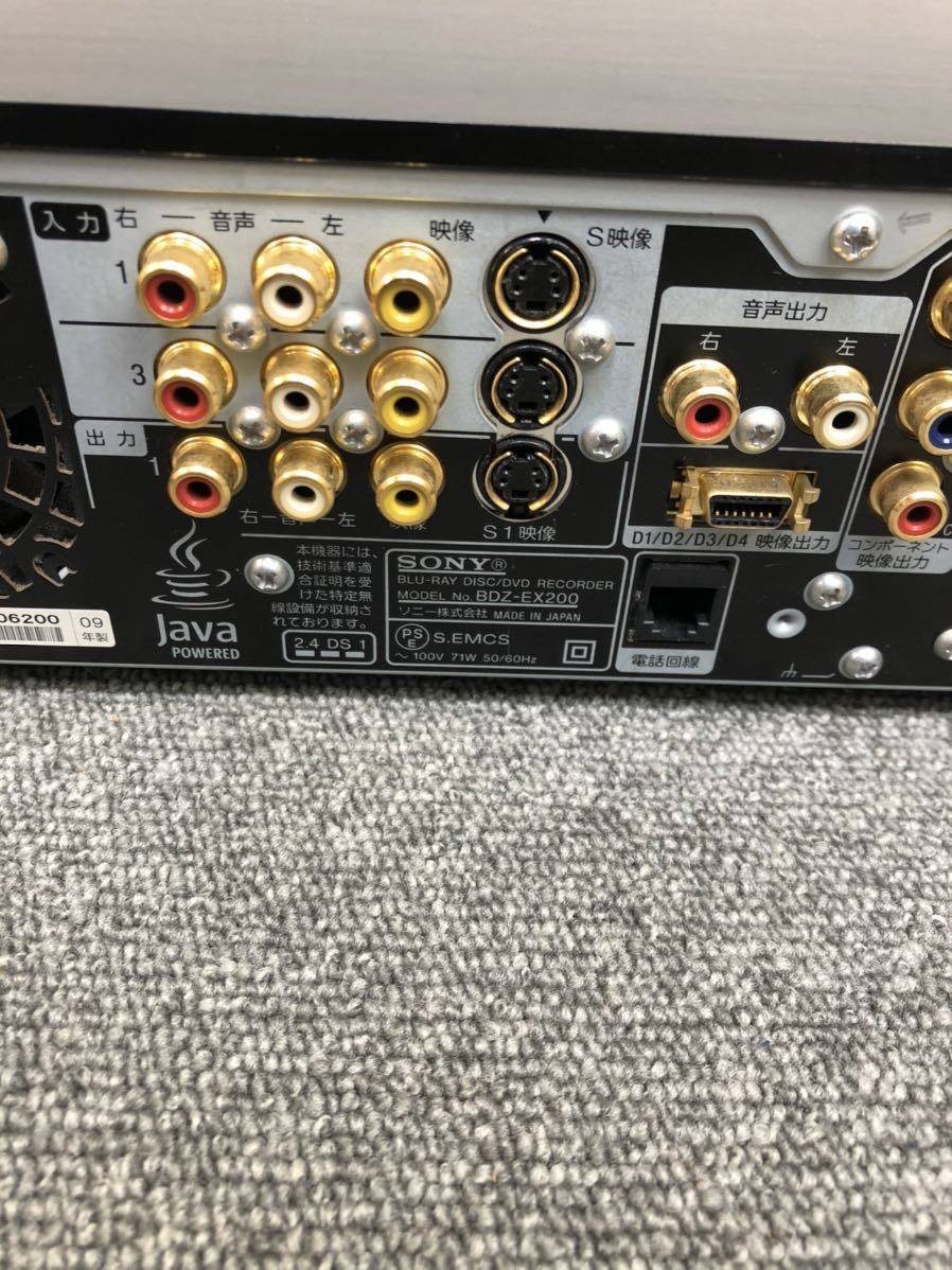 SONY ソニー ブルーレイレコーダー BDZ-EX200 J-233 | charcas.gob.mx