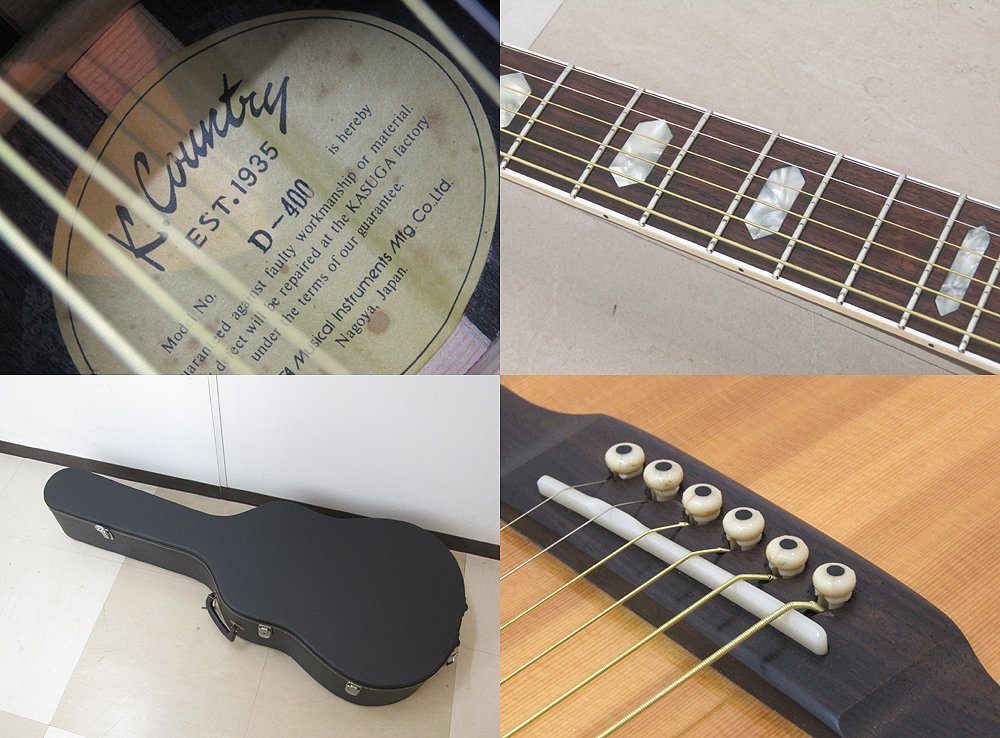 ○K.Country Kカントリー 春日楽器 アコースティックギター D-400 70 