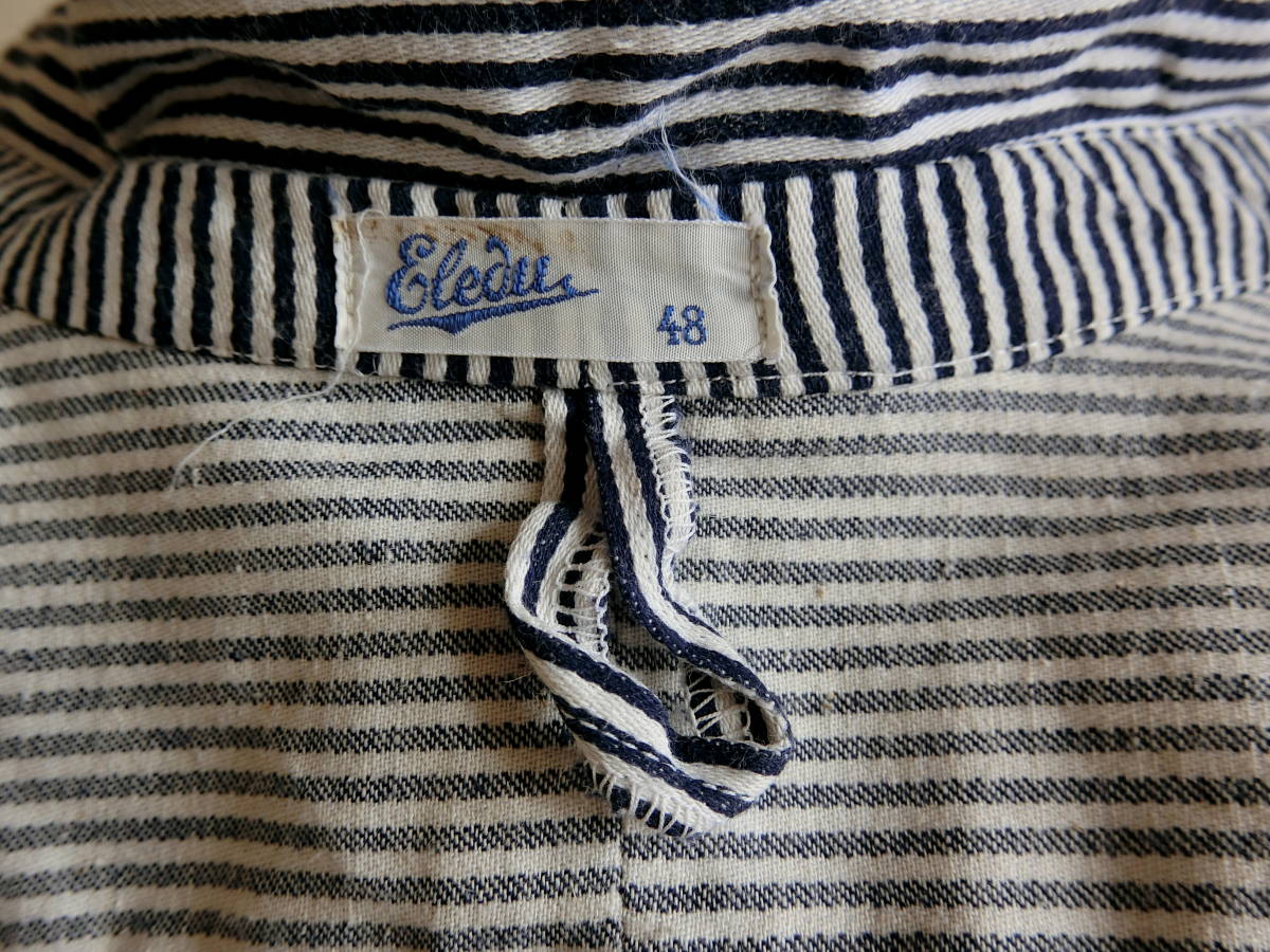 1940s50sストライプコットンワークジャケット ヨーロッパ 1940s50sストライプコットンワークジャケット ヨーロッパ