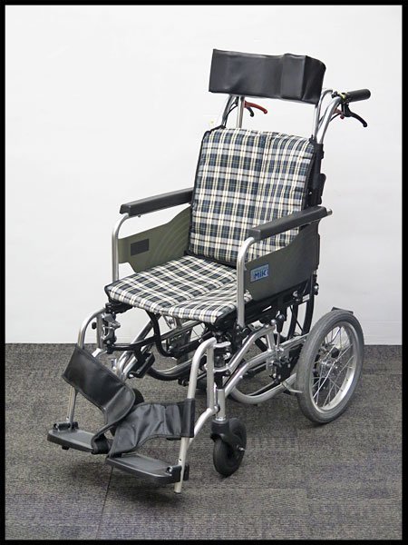 ○MiKi/ミキ 介助型 コンパクト車いす SKT-7 ティルト仕様 折りたたみ
