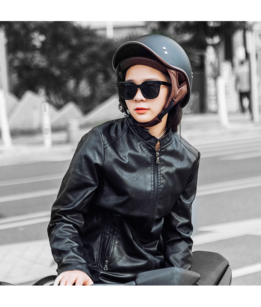 美品バイク ヘルメット半帽 レトロ ヘルメット バイク 大きいサイズ ダックテール ヘルメット オートバイヘルメットUV サイズ選択_画像5