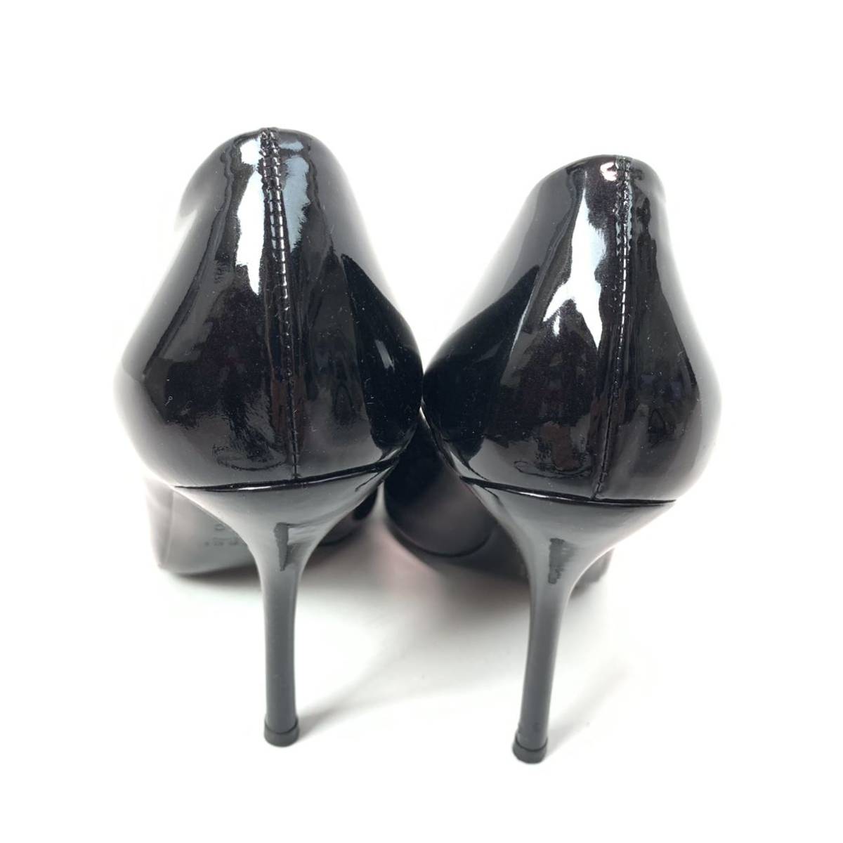 n13 GUCCI グッチ エナメルパンプス ヒールパンプス パテント レザー