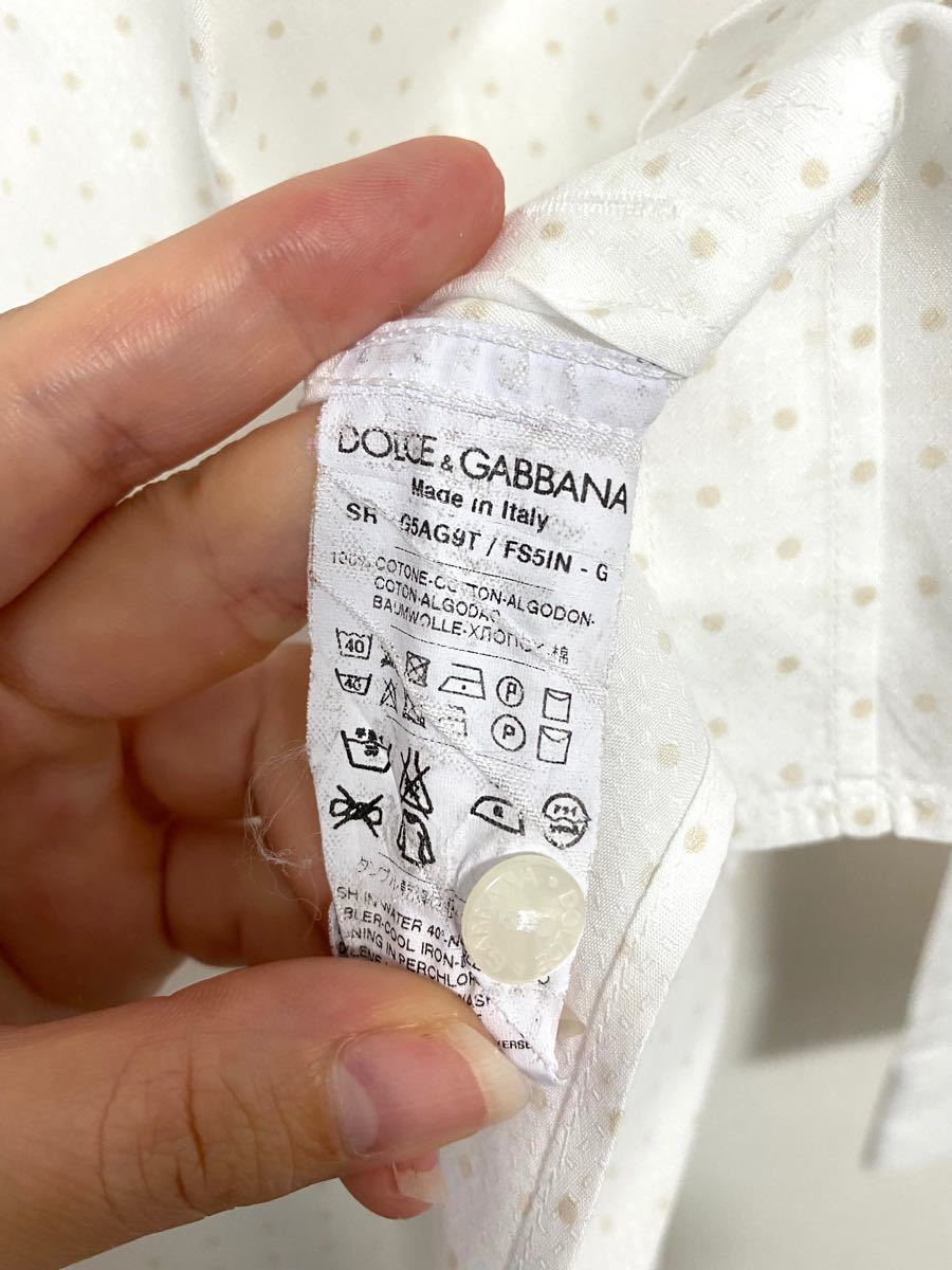 DOLCE&GABBANA メンズ長袖シャツ　サイズ38