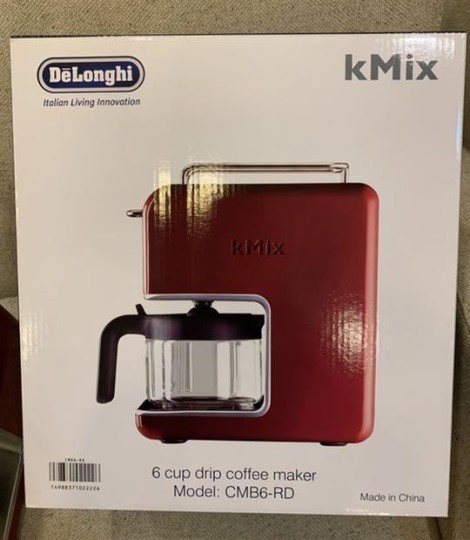 デロンギ DeLonghi ドリップコーヒーメーカー ケーミックス 新品 レッド CMB6-RD 6杯用 未使用品_画像1