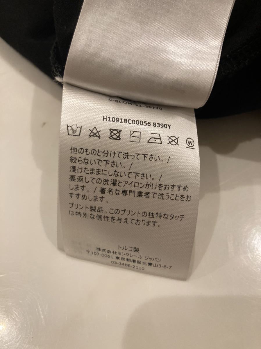 2021 モンクレール MONCLER ラバーワッペン バックプリント Tシャツ