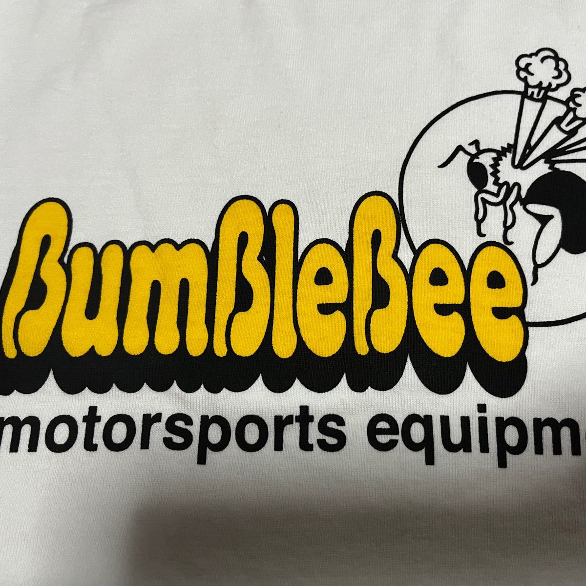 新品未使用　バンブルビー／BumBleBee motorsports equipment 半袖Ｔシャツ  ホワイト　XS