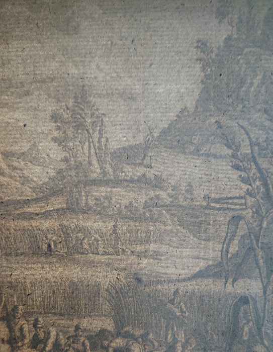 1732年 ショイヒツァー 神聖自然学 銅版画 Tab.682 新約聖書 マタイによる福音書 第13章 25節_ウォーターマーク（透かし模様）