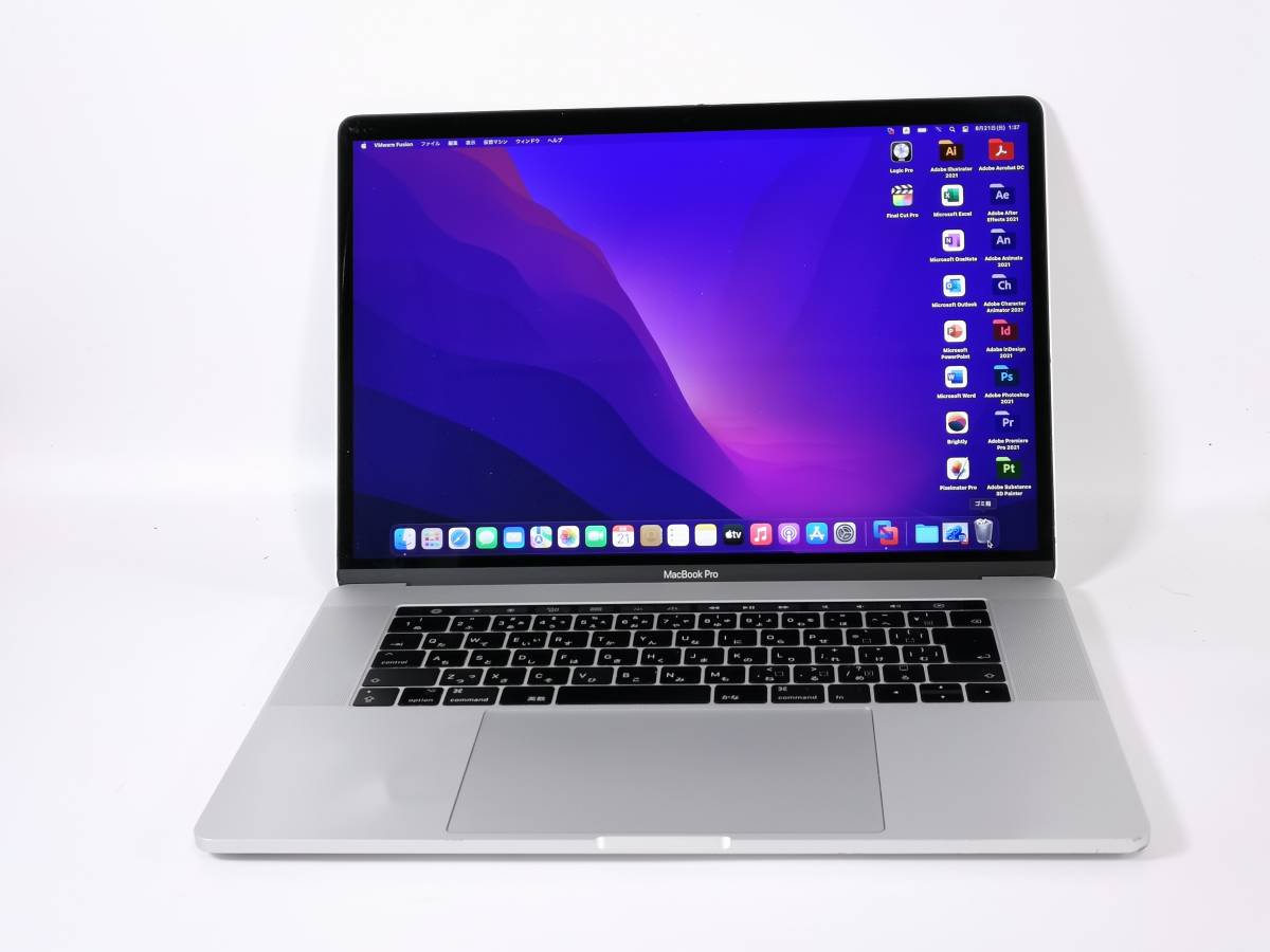 MacBookPro 15.4インチ 2017年 / Retina液晶 Monterey Touch Bar