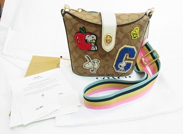 ☆ COACH/コーチ ☆C4113 バケット型 シグネチャー×スヌーピー