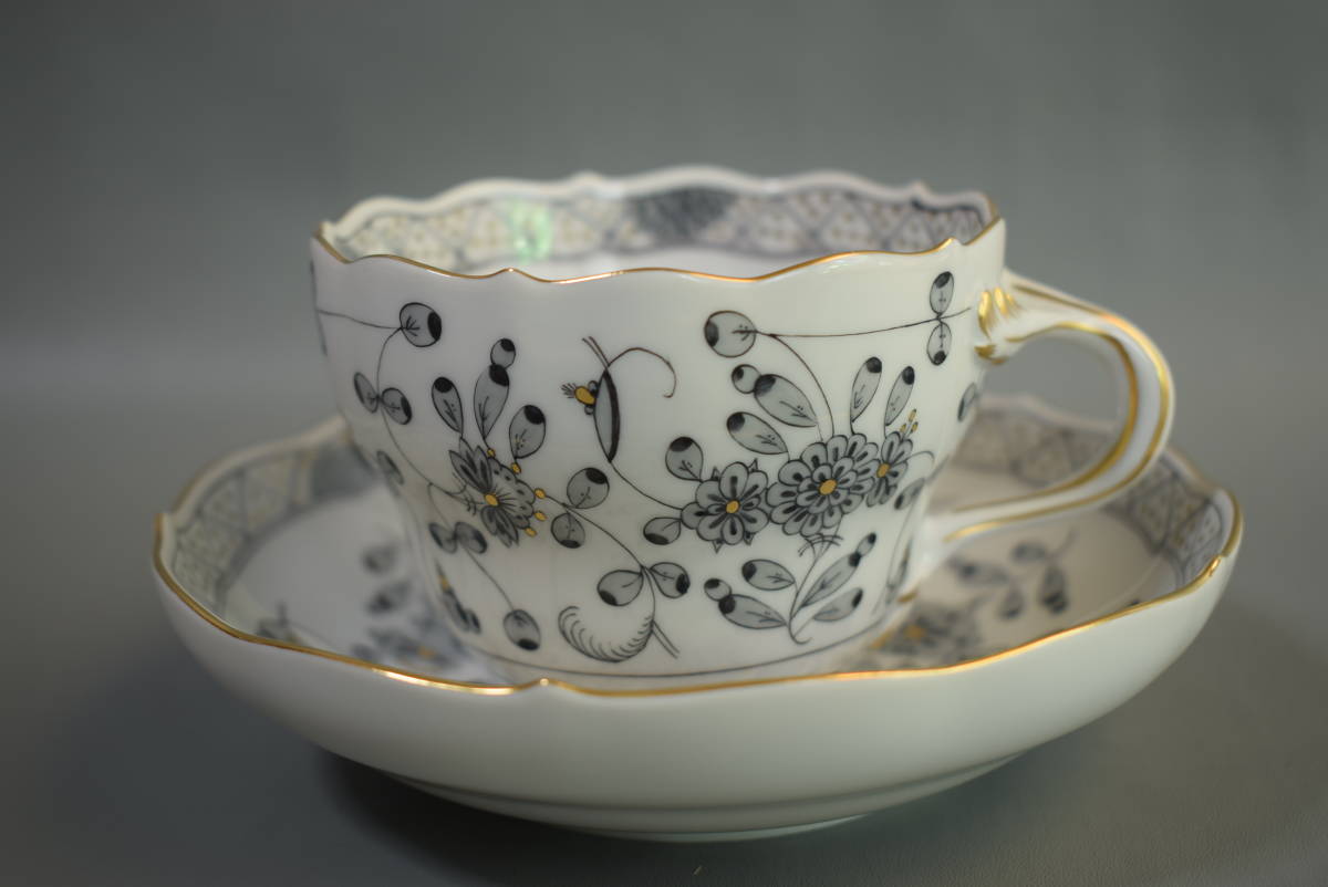 高品質の激安 マイセン Meissen インドの華 コーヒーカップ ブラック リッチ マイセン