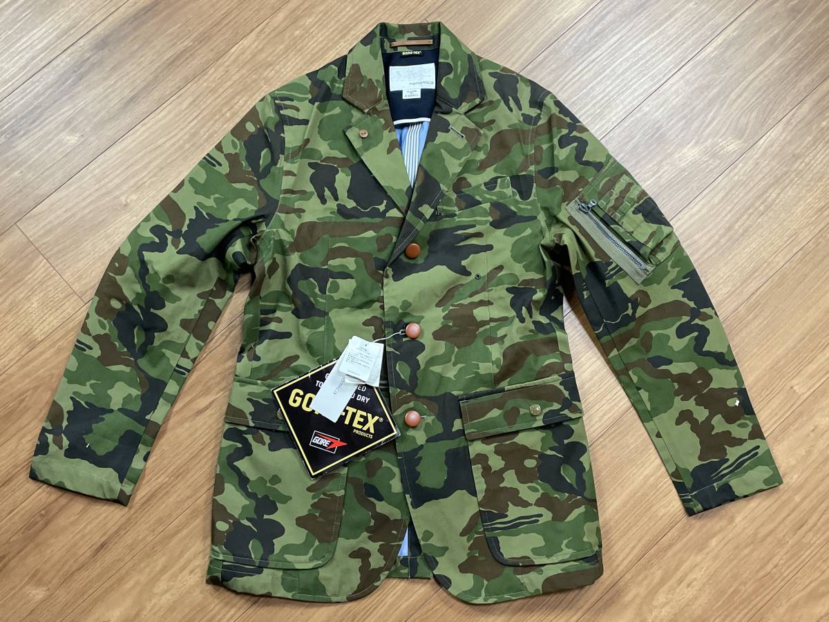 未使用品 nanamica ナナミカ SUAF352 GORE-TEX FIELD JACKET ゴアテックス フィールドジャケット カモフラージュ 迷彩 定価69,300円 XS_画像1