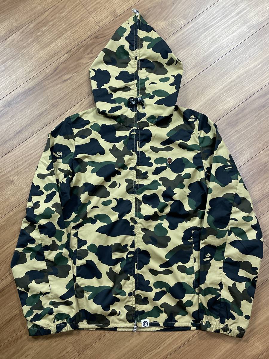 40 A BATHING APE アベイシングエイプ 1st camo ファーストカモ 猿迷彩 ナイロンジャケット サイズS_画像1