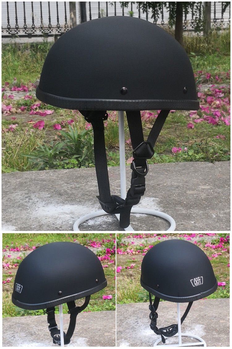 新品 マットブラック XLサイズダックテールヘルメット 半ヘル バイク用 ハーフヘルメット ハーレー 半キャップ半帽子 世界的に