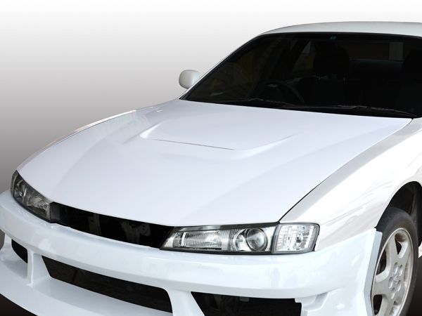 シルビア S14 ボンネット 後期 エアロ FRP 未塗装 社外品 SILVIA 日産 ニッサン NISSAN_画像1