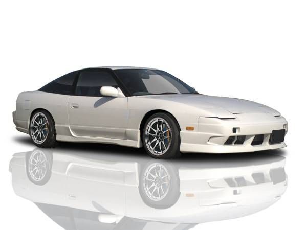 180SX RPS13 サイドステップ 前期 中期 後期 エアロ FRP 未塗装 社外品 左右セット ワンエイティ 日産 ニッサン NISSAN_画像1