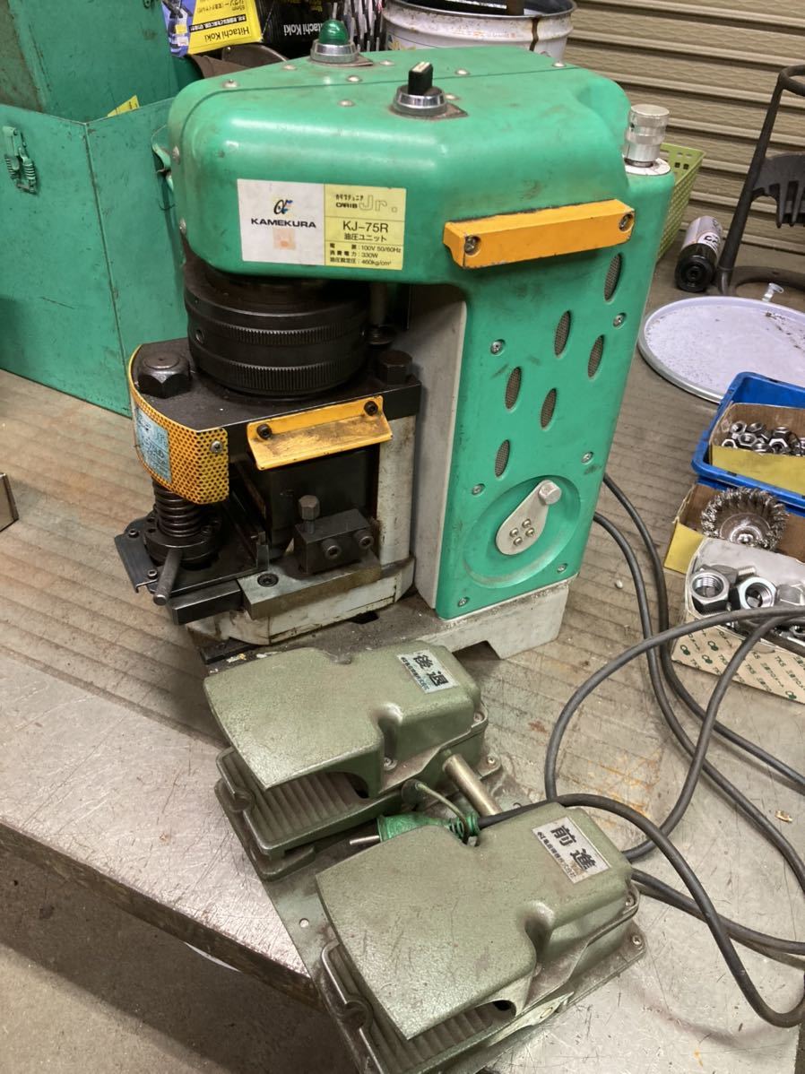 Yahoo!オークション - 亀倉精機 アングル加工機 カリブjr KJ-75R Yahoo!オークション - 亀倉精機 アングル加工機 カリブjr KJ-75R