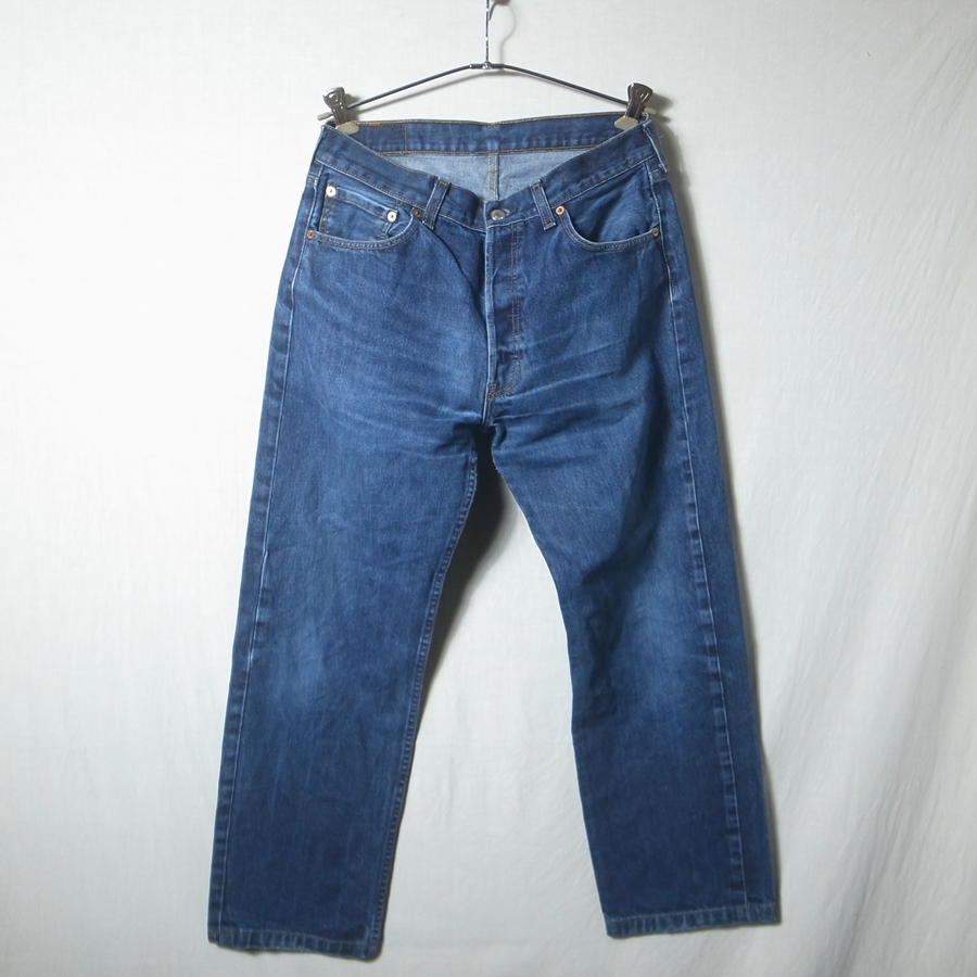 スペイン製 Levis リーバイス ヨーロッパ 501 ジーンズ W34 / ヒゲ デニム パンツ 90s 80s ビンテージ ヨーロッパ古着 レア_画像1