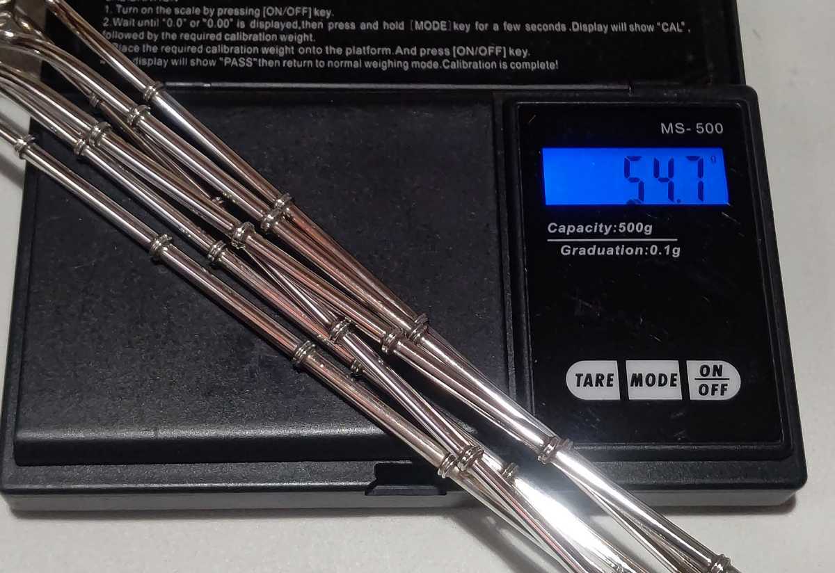 アンティーク 純銀 銀製 シルバー ストロースプーン SILVER 6本 アンティーク 純銀 銀製 シルバー ストロースプーン SILVER 6本