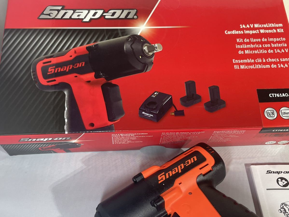 新品未使用！ スナップオン Snap-on オレンジ 差込角3/8 14.4V