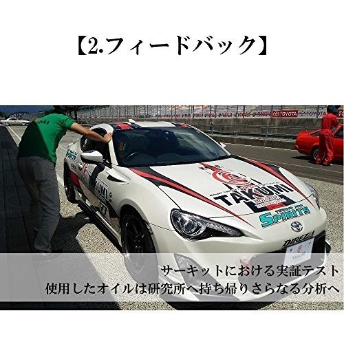 人気＊ 4輪ガソリン／ディーゼル車用 TAKUMIモーターオイル 4L 化学合成油 エンジンオイル 5W－50 サーキットスペッ_画像4