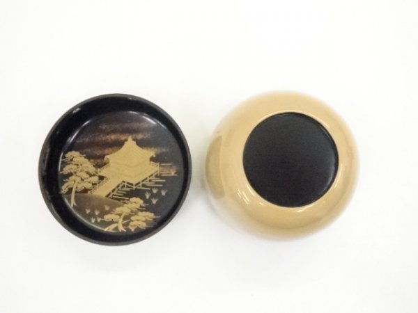 宗sou 新井司峰造 浮見堂蒔絵白塗棗(共箱) 漆芸 | sensi.com.ua