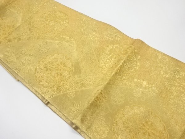 宗sou 雪輪に花・古典柄様織出し袋帯【リサイクル】【着】 - www